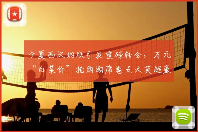 今夏西汉姆联引发重磅转会，万元“白菜价”抢购潮席卷五大英超豪门_比萨_防守_曼联的